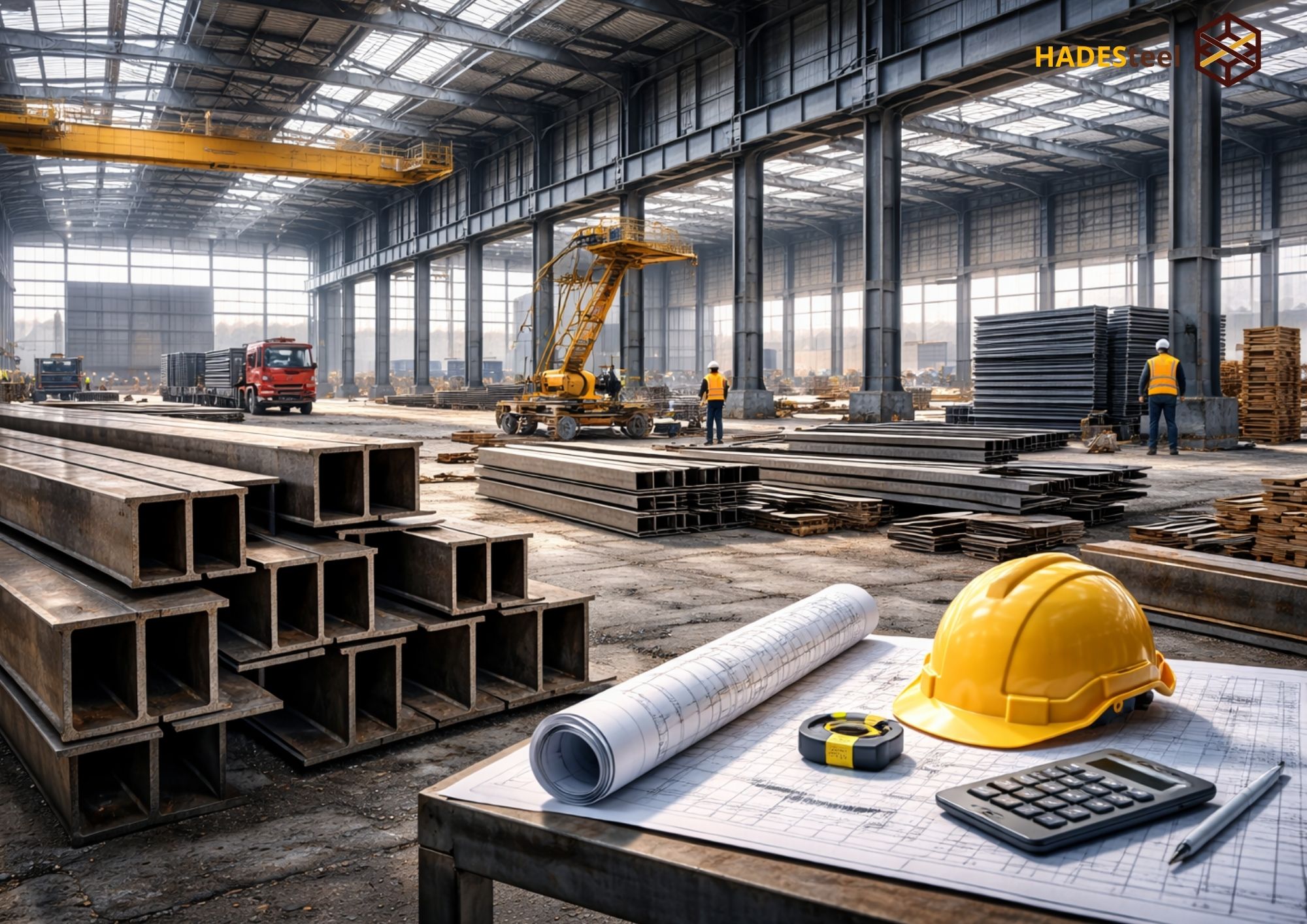 Estimasi Harga Konstruksi Baja per m² untuk Gudang & Pabrik | HADESteel